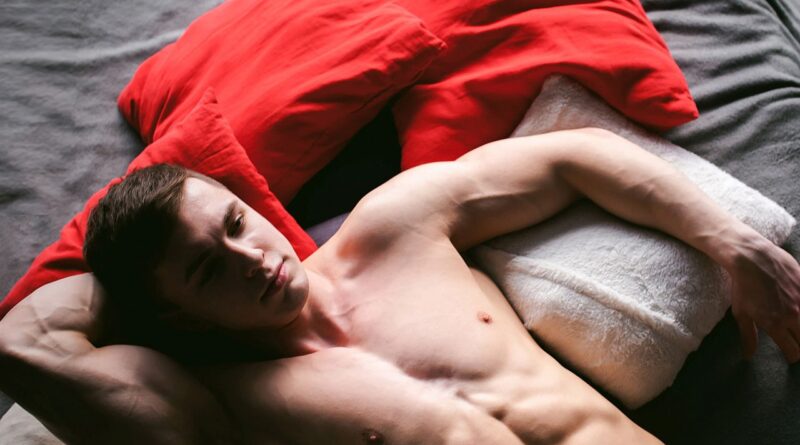 Onanizujący się mężczyzna